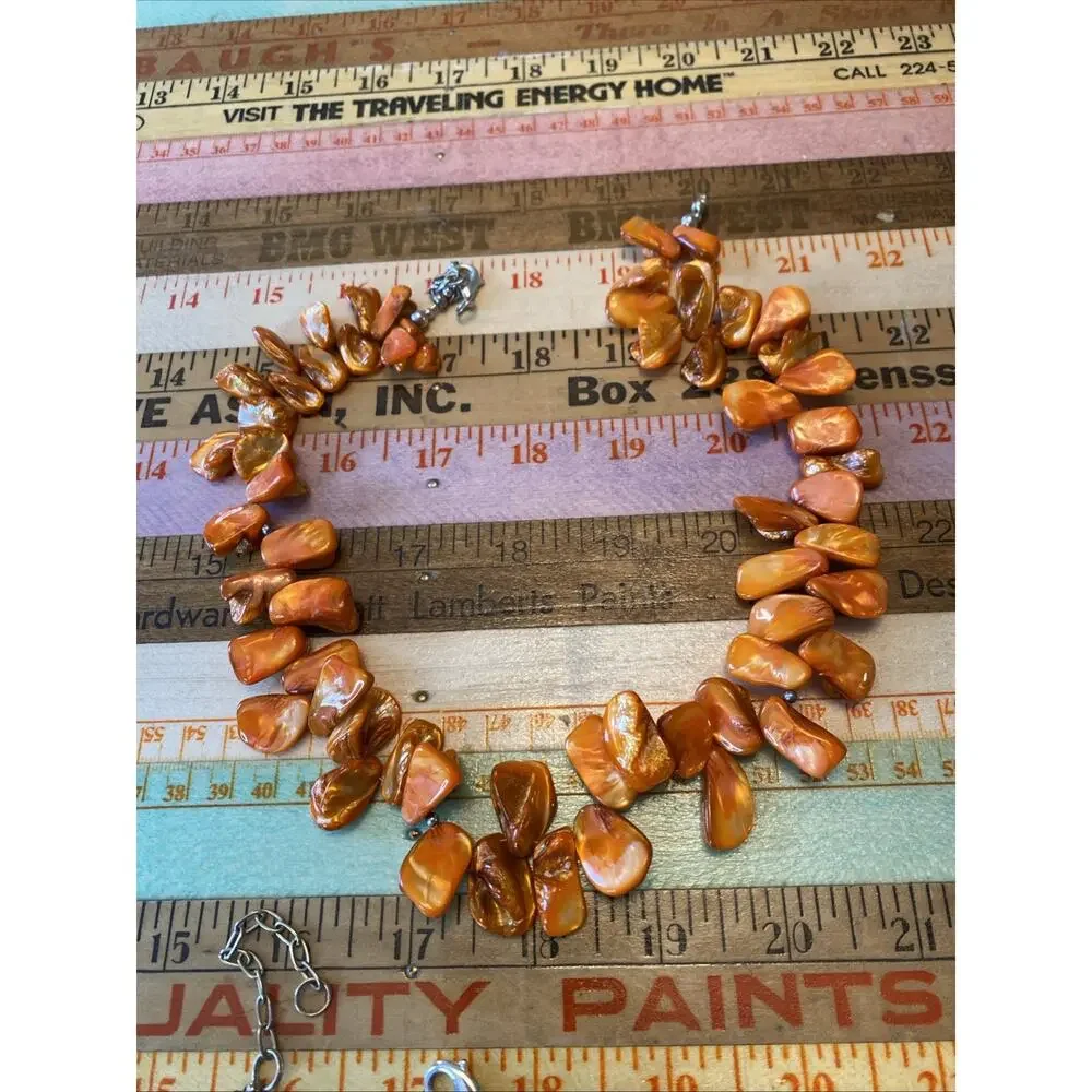 Lot of 2 Modern Boho Statement Necklaces Chunky Beaded Gemstones Natural Stones